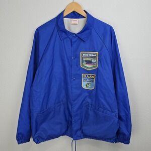 Vintage 1985 B.A.S.S. Bassmaster Invitational Jacket Sam Rayburn Texas XL‎ USA